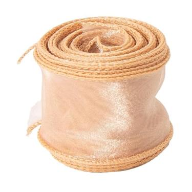 Imagem de Fita de organza rabo de peixe de 9,8 m, fita transparente de tecido de 4 cm de largura para fazer joias faça você mesmo, laços de cabelo, flores, guirlanda de Natal, decorações de casamento