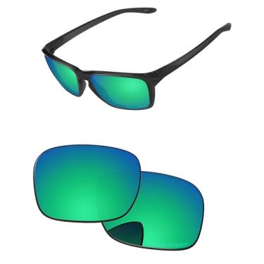 Imagem de PapaViva Lentes de reposição para óculos de sol Oakley Sylas OO9448-57 mm verde-azulado - Polarizadas