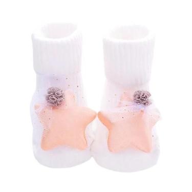 Imagem de Meias Antiderrapantes Para Bebês Meninas E Meninos Com Laço De Leão, P