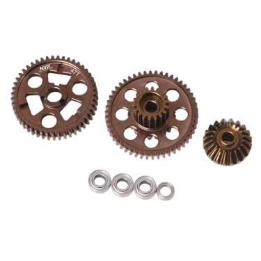 Imagem de XBERSTAR RC Gear Set for Tamiya 1/10 Hotshot II 2024 4WD RC Front Rear Gearbox Aluminum Alloy Gearbox Gear Upgrade Parts Accessories (Rear Gearbox Gear)