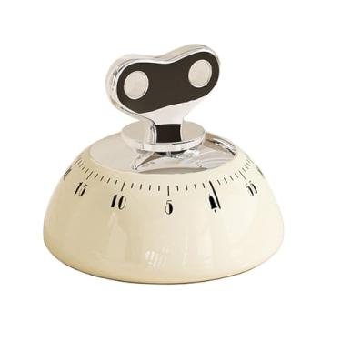 Imagem de Temporizador visual de cozinha para cozinhar, relógio de cozinha com alarme alto, temporizadores para sala de aula, casa e estudo, temporizador de mesa mecânico, sem necessidade de pilhas, traseira