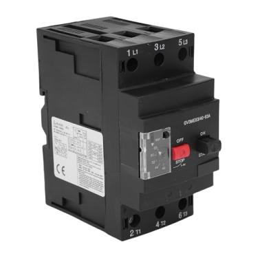Imagem de FTVOGUE Disjuntor de Motor, Unidade de Disparo de ímã Térmico de Montagem Em Trilho de 35 Mm, Desconexão Automática para Proteção contra Sobrecarga, Com Controle de Botão, para Cargas
