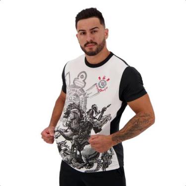 Imagem de Camiseta corinthians são jorge masculina licenciada oficial, G, Branco