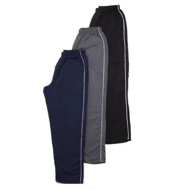 Imagem de Kit Calças Tactel Ox Silver Básica 3 Peças Masculina-Masculino