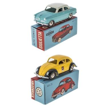 Imagem de OPO 10 - Set of 2 Cars Compatible with Alfa Romeo Giulietta + Volkswagen Beetle Swiss Post 1/48 Mercury Collection by Hachette LMA7