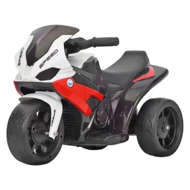 Imagem de Moto Elétrica Infantil, Cores Azul e Vermelho, Design Esportivo, Rodas Resistentes, Para Crianças (Vermelho)