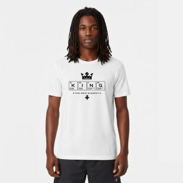 Imagem de Camiseta Masculina Algodão Premium KING TABELA PERIODICA-Masculino