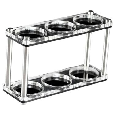 Imagem de KiBcsLic Organizador de Estação de Tamper para Espresso em Acrílico, Acessórios para Máquina de Espresso, Portátil e Robusto em aço Inoxidável, Suporte para, Dupla Camada