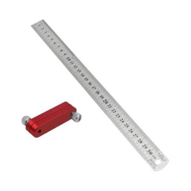 Imagem de Régua De Aço Para Marcenaria, Bloco De Posicionamento, Ferramenta De M