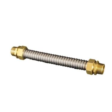Imagem de SRDRK Fole de ar condicionado central de aço inoxidável 304 1/2 3/4 G1 "mangueira de metal de cabeça de cobre de fio externo duplo DN 15 20 25 (3 I 4 comprimento 150 mm)