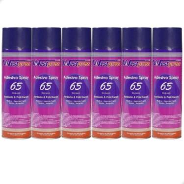 Imagem de Kit 5 Colas Adesivo Spray 65 Temporaria Bordado Patchwork - Westpress,