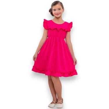 Imagem de Vestido infantil juvenil beatriz - Mimos Da Babih, Pink, 10 ANOS