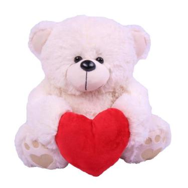 Imagem de Urso De Pelúcia Baby Com Coração -  30 Cm - Lc Baby