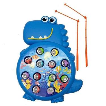 Imagem de Jogo Pesca Pega Peixe Dino Interativo 22cm Art Brink - Zein - Art Brin