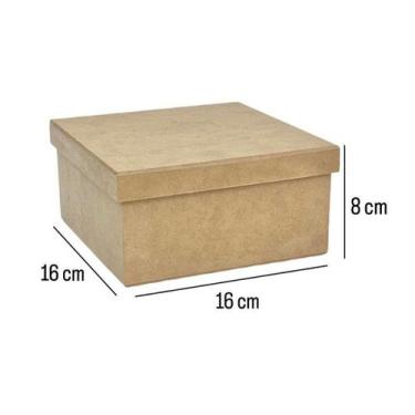 Imagem de Caixa Tampa Sapato MDF 16x16x8 Personalizável - no-brand