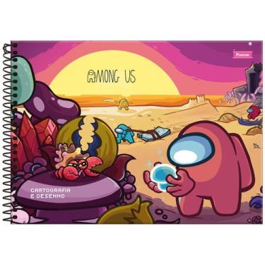 Imagem de Caderno de desenho Foroni among us 275x200mm 80 folhas