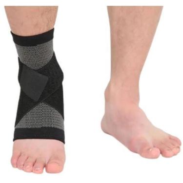 Imagem de Tornozeleira Com Bandagem - Proteção Tornozelo Compressão-Unissex