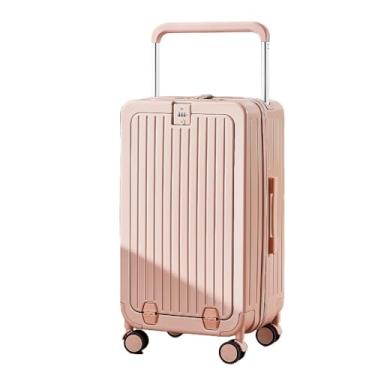 Imagem de Tourister Bagagem para PC com alça larga e abertura frontal de 26 polegadas: mala multifuncional com porta USB e separação entre seco e úmido(Sakura powder,22 inches)