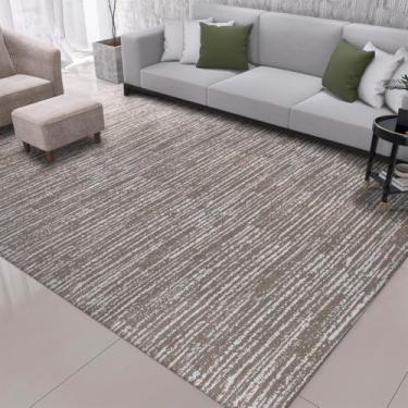 Imagem de Tapete Sala e Quarto Grande 3,00x2,00 Antiderrapante Lavável Tapete de Sala Mesclado(Marrom,3,00 x 2,00)