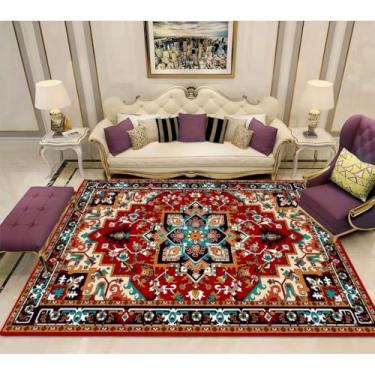 Imagem de Tapete para Sala de Luxo Estampado Antiderrapante Tapete Grande para Quarto Escritório(1.50 X 1.00M,ESTAMPA 09)