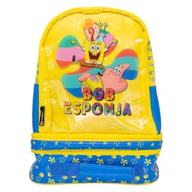 Imagem de Zonacriativa - Mochila 3 em 1 Bob Esponja e Patrick | Compartimento térmico, uso versátil e ideal para escola, faculdade e lanches frescos