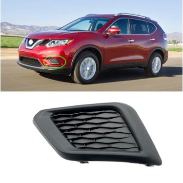 Imagem de Capa de farol de neblina para Nissan Rogue 2014 2015 2016 dianteiro esquerdo lado do motorista sem orifício de farol de neblina NI1038131