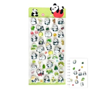 Imagem de Autocolantes em Relevo - Panda Pinguim Artesanato Divertido,Autocolantes Fofos de Animais 3D para Scrapbook - para Projetos de Arte Meninos Meninas Adultos Festas Aniversario Natal Premios Sala de