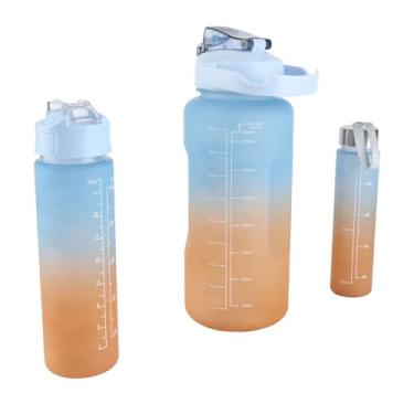 Imagem de GLOGLOW Garrafas de água de Grande Capacidade Com 3 Pacotes Com Canudo Embutido, Plástico Durável, Design à Prova de Vazamento para Casa, Academia, Viagens, Escola (#3)