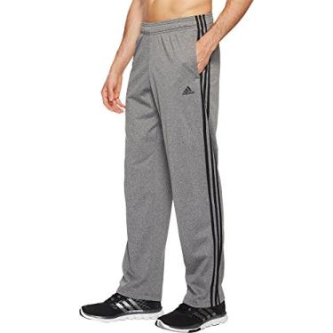 Imagem de Calça masculina Adidas Athletics Essential Tricot 3 listras, Dark Grey/Black, X-Large