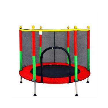 Imagem de Trampolim Cama Elástica Infantil 1,40 Com Tela de Proteção - Mazzilli