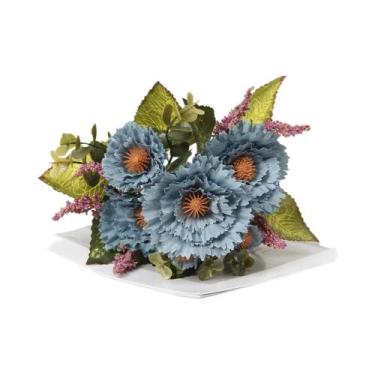 Imagem de 7 Cabeças De Flor Artificial Gerbera Girassol, Planta De Simulação Par