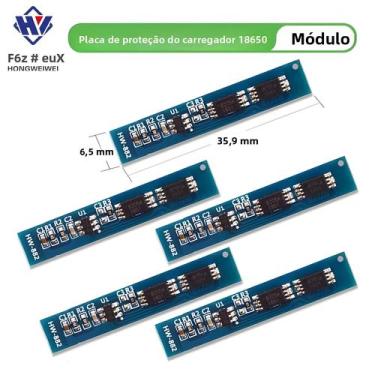 Imagem de Placa De Proteção Para Bateria De Lítio Li-ion 18650 BMS PCM 5PCS 2S 3