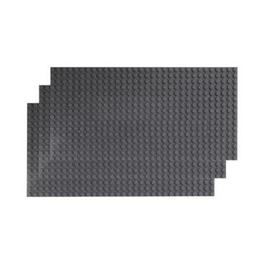 Imagem de Placa Base Clássica De Blocos De Montar 32x32 E 32x16 Pontos, 3 Peças 