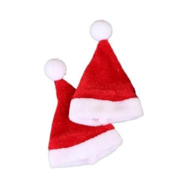 Imagem de Chapéu De Papai Noel Vermelho Para Casa De Bonecas, Acessórios Em Mini