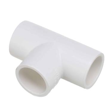 Imagem de DTGN 20 peças de encaixe de PVC em T de 1/5.1 cm, encaixe de tubulação de PVC de 3 vias SCH40, conector de cotovelo de canto para móveis de construção, conexão de estrutura de estufa, criação DIY