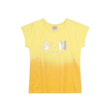 Imagem de Blusa infantil menina em malha Brandili Amarelo-Feminino