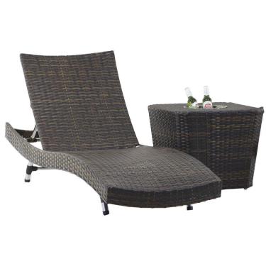 Imagem de Espreguiçadeira Bona E Mesa Grécia Com Balde Pedra Ferro