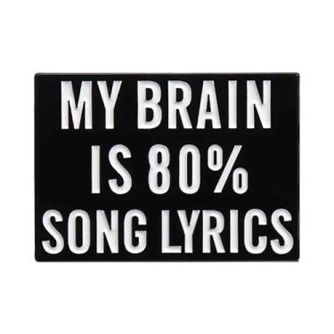 Imagem de Broche De Metal Esmaltado Com Citação Positiva 'Coração Grato', Joia P