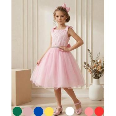 Imagem de Vestido Marie Mariely Infantil, Rosa, 12