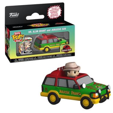 Imagem de Bitty Pop! Rides Jurassic Park Dr. Alan Grant e Jurassic SUV