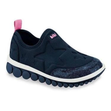 Imagem de Tênis Infantil Menina Bibi Roller 2.0 Naval Com Estrela -, Azul, Escur