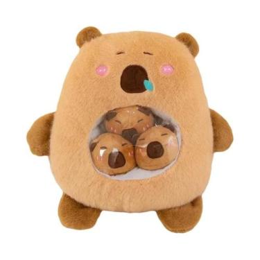 Imagem de Almofada Criativa De Pelúcia Em Formato De Peixe-Balão Capivara Fofa P