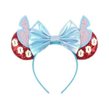 Imagem de Tiara De Lantejoulas Mickey Mouse Lilo & Stitch Para Mulheres, Acessór