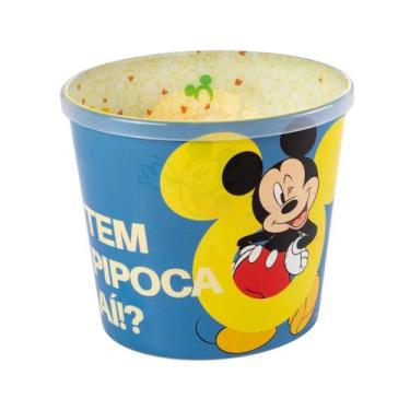 Imagem de Balde Pipoca Mickey 2,1 L Lembrancinha Festa Cinema Casa Pote Baldinho