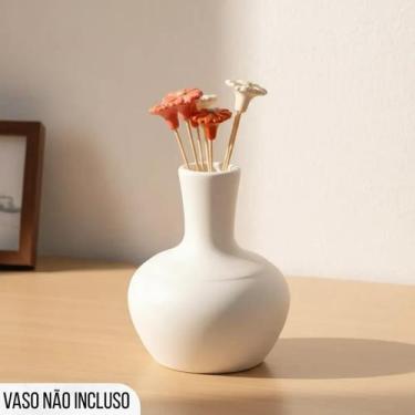 Imagem de Planta Artificial Buque De Flores Arranjo Para Presente 4un - Artesana