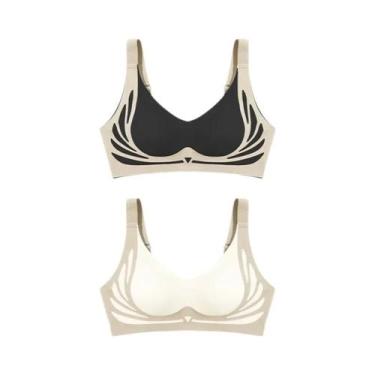 Imagem de Conjunto De Sutiã Sem Costura Push up Para Mulheres, Lingerie Confortá