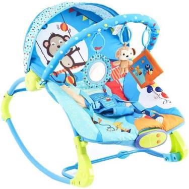 Imagem de Cadeira De Descanso Musical E Vibratória Circo Divertido Azul 3657 - D