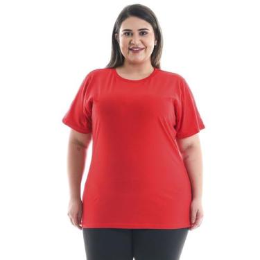 Imagem de Plus Size - Camiseta Feminina Manga Curta 100% algodão - EBT UNIFORMES
