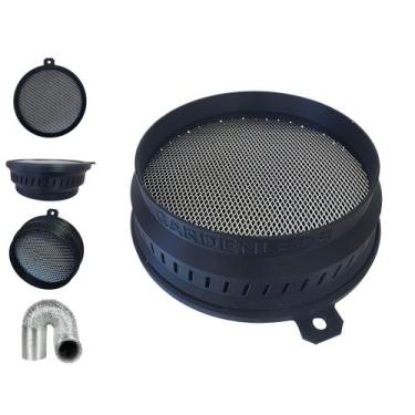 Imagem de Filtro Carvão Ativado 150mm Recarregavel Cultivo Indoor Grow - Gardenl