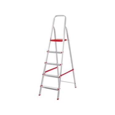 Imagem de Escada de alumínio 5 degraus residencial - ESC0064 - Botafogo